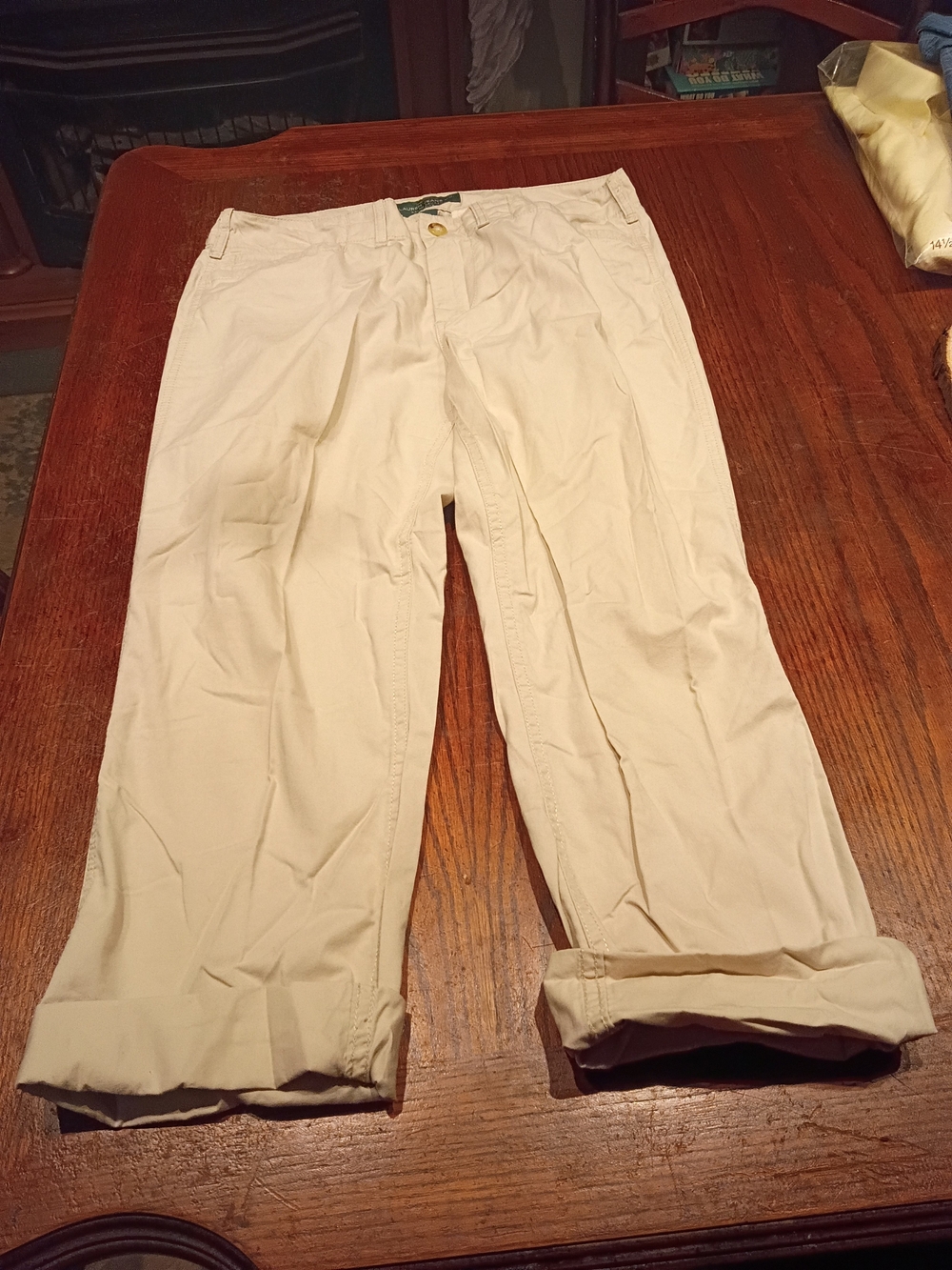 Ralph Lauren Woman's Cropped Beige Pants